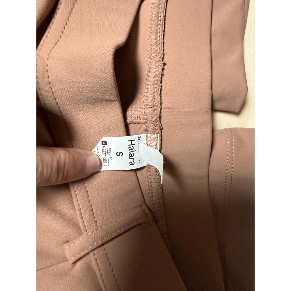 Halara Mauve Pink High Waisted Straight Leg Work Pants Trousers Small 02721000 - Picture 2 of 5
